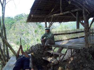 Pos Pengawasan dan pusat kegiatan di Hutan Karang Soak